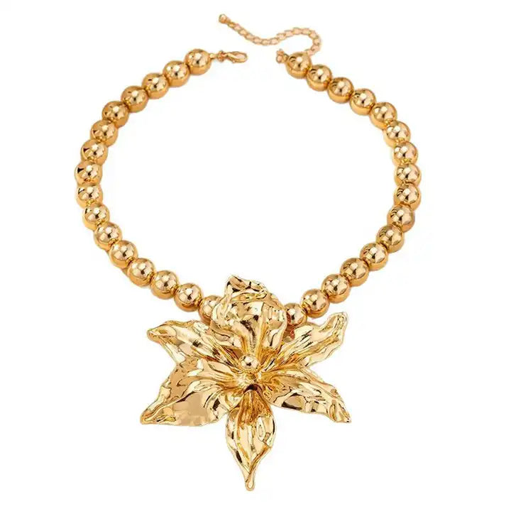 Golden Bloom Luxe Necklace