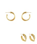 Elegant Twisted Gold Hoops for Everyday & Special Occasions