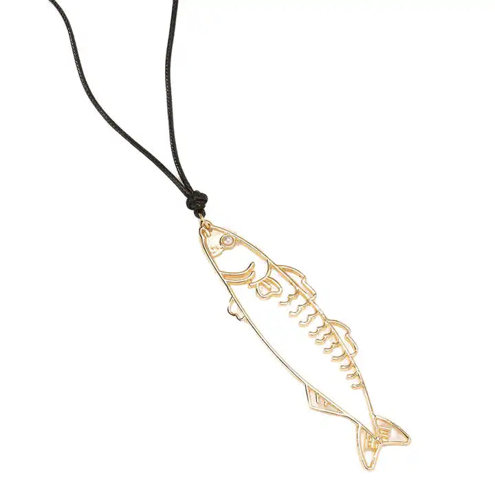 Gone Fishin’ Pendant Necklace