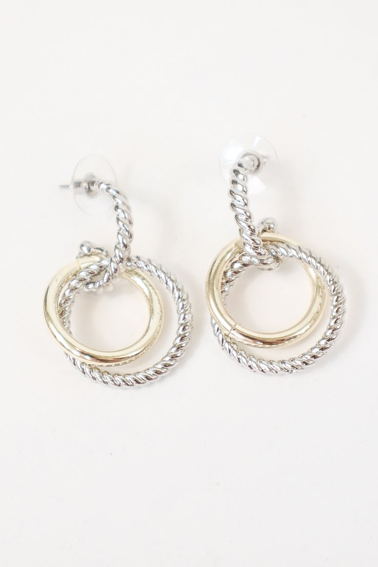 Twist Link Drop Earrings