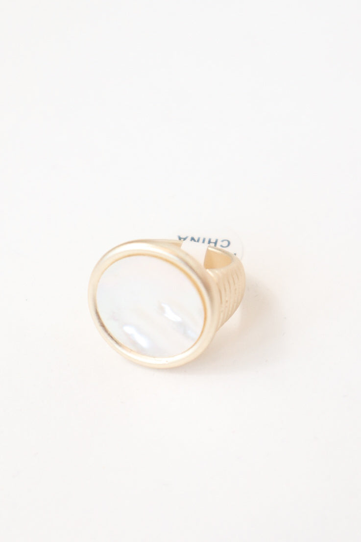 Moonstone Mirror Ring