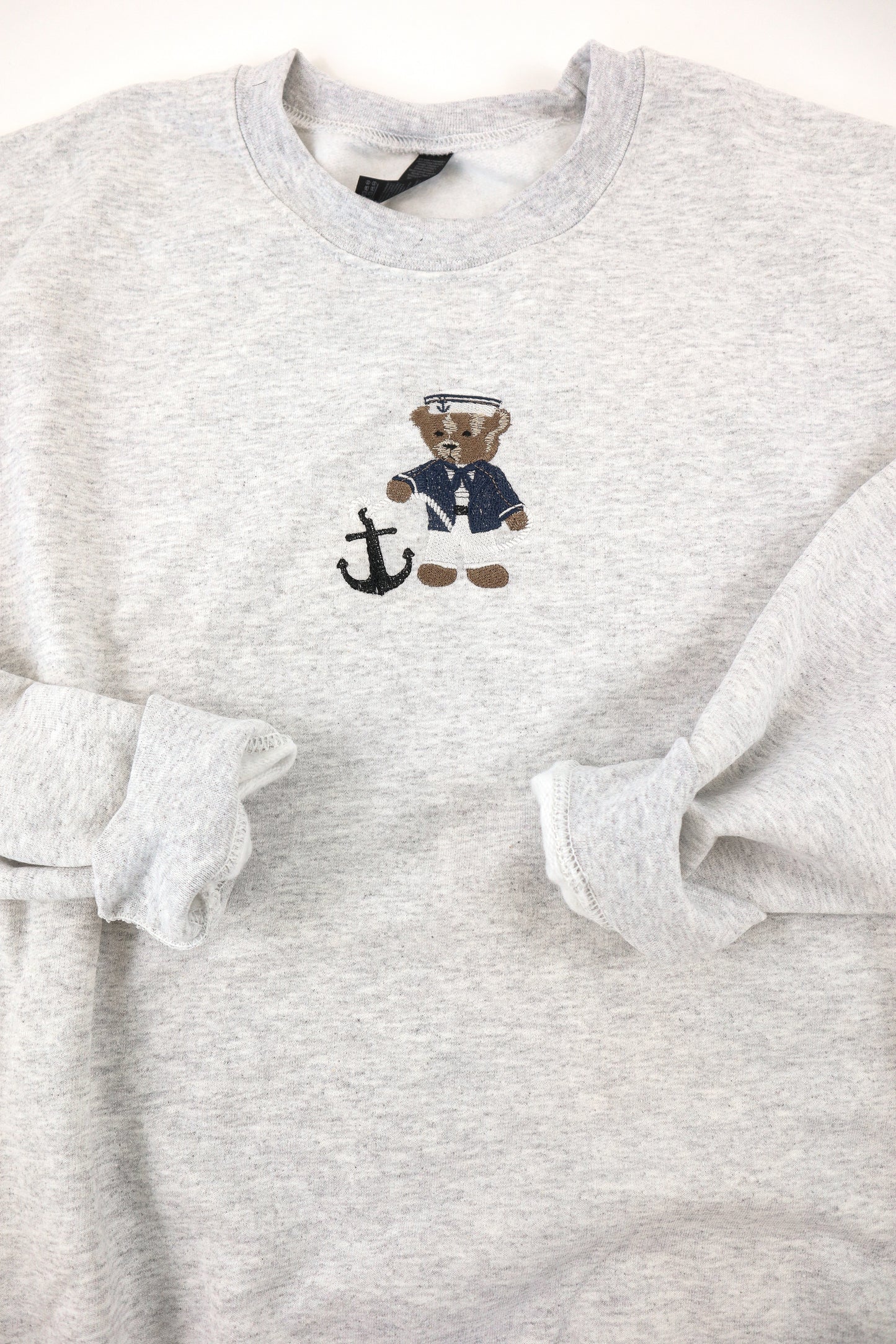 Sailor Bear Embroidery Sweatshirt