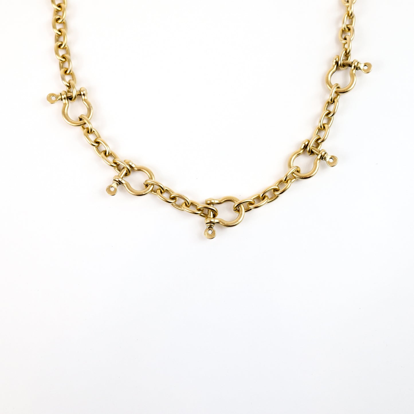 Industrial Chic Shackle Chain Necklace