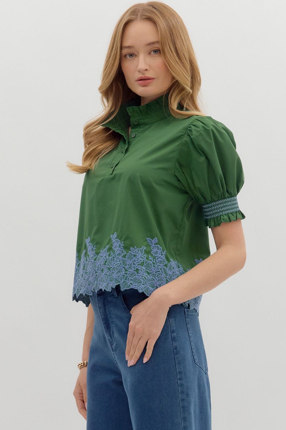 Ivey Embroidered Top