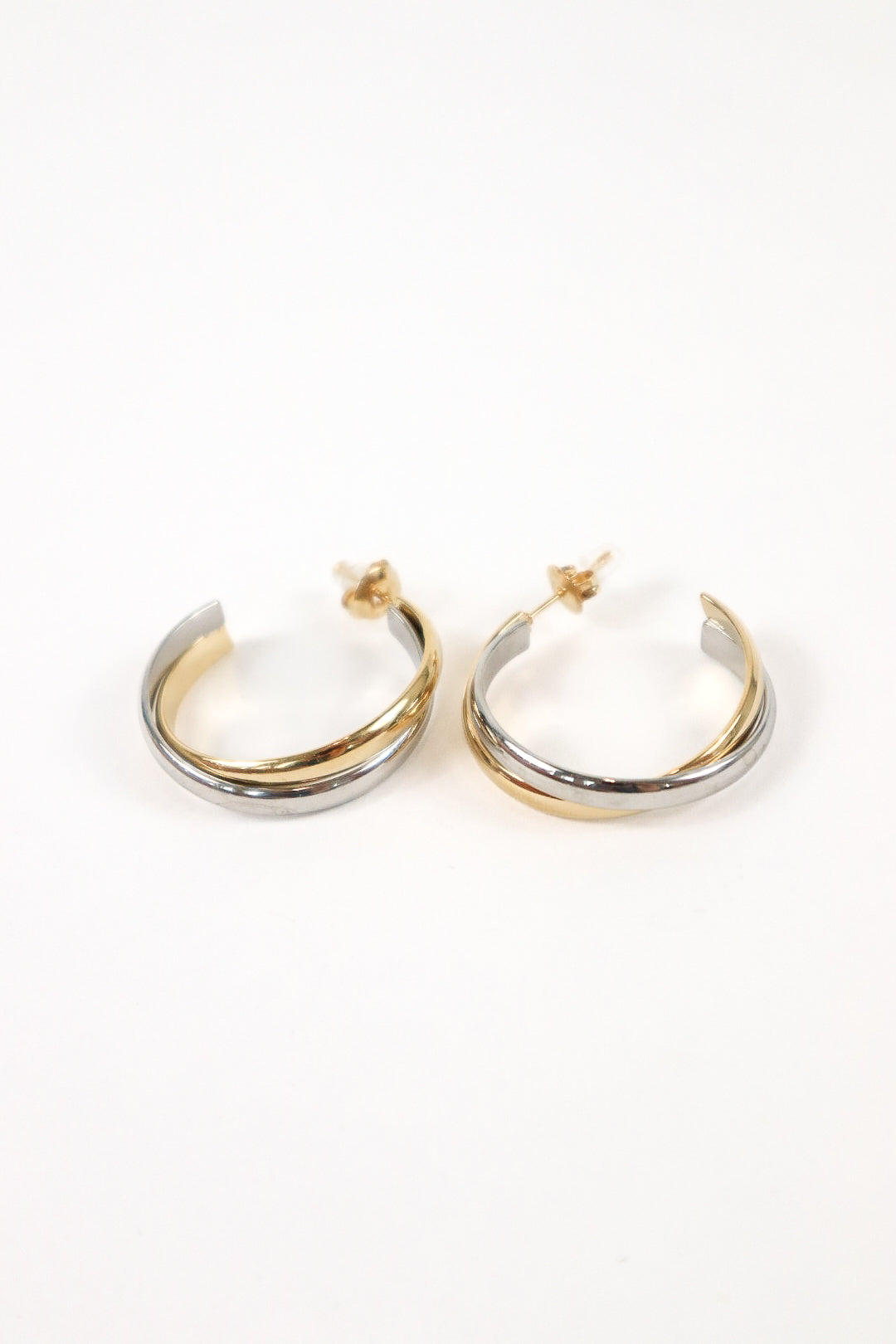 Harmony Twist Two-Tone Hoops