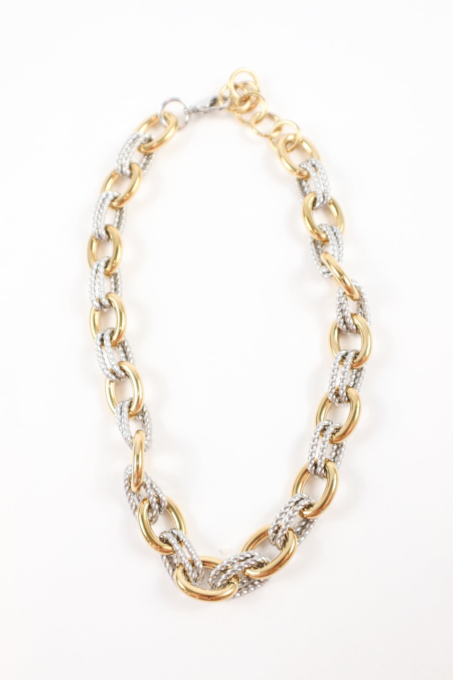Aurielle Two-Tone Link Necklace