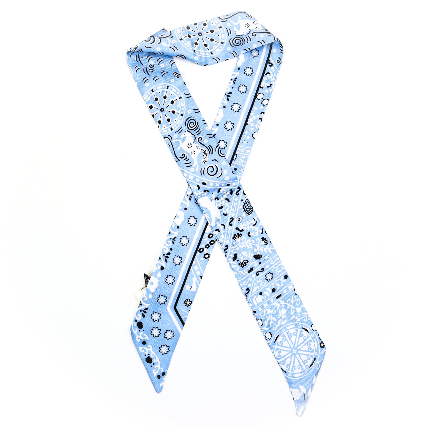 Jolie Scarf Blue Paisley