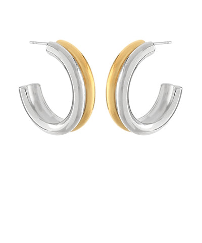 Layered Stainless Steel Hoops