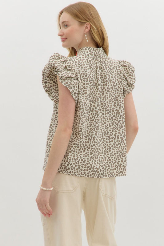 Luna Leopard Print Top