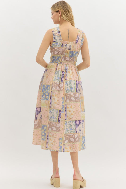 Maristella Bow Midi Dress