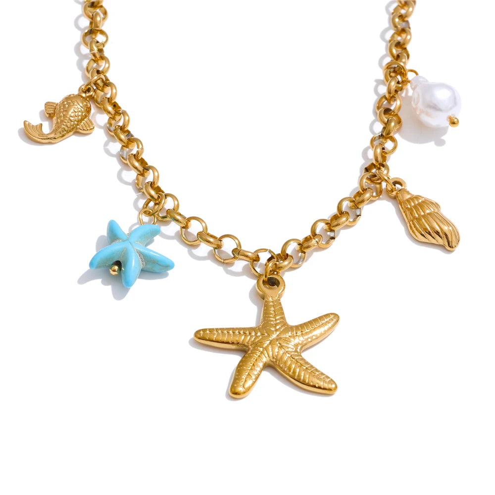 Mermaid’s Treasure Charm Necklace