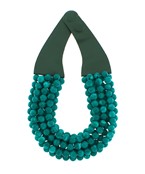 The Marcella Agate Beaded Necklace showcases natural agate stones for timeless, earthy elegance.