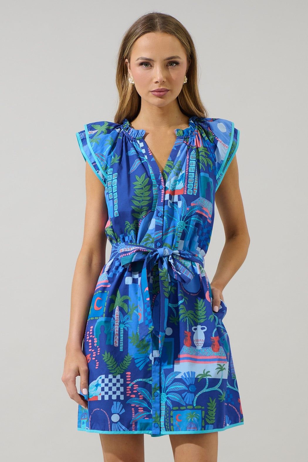 Olera Ruffle Mini Dress