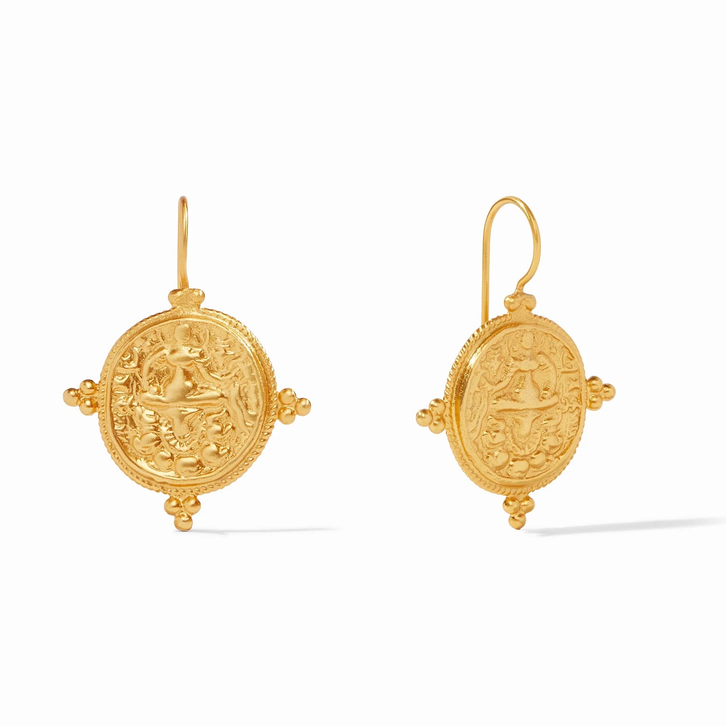 Julie Vos Quatro Coin Earings- Gold
