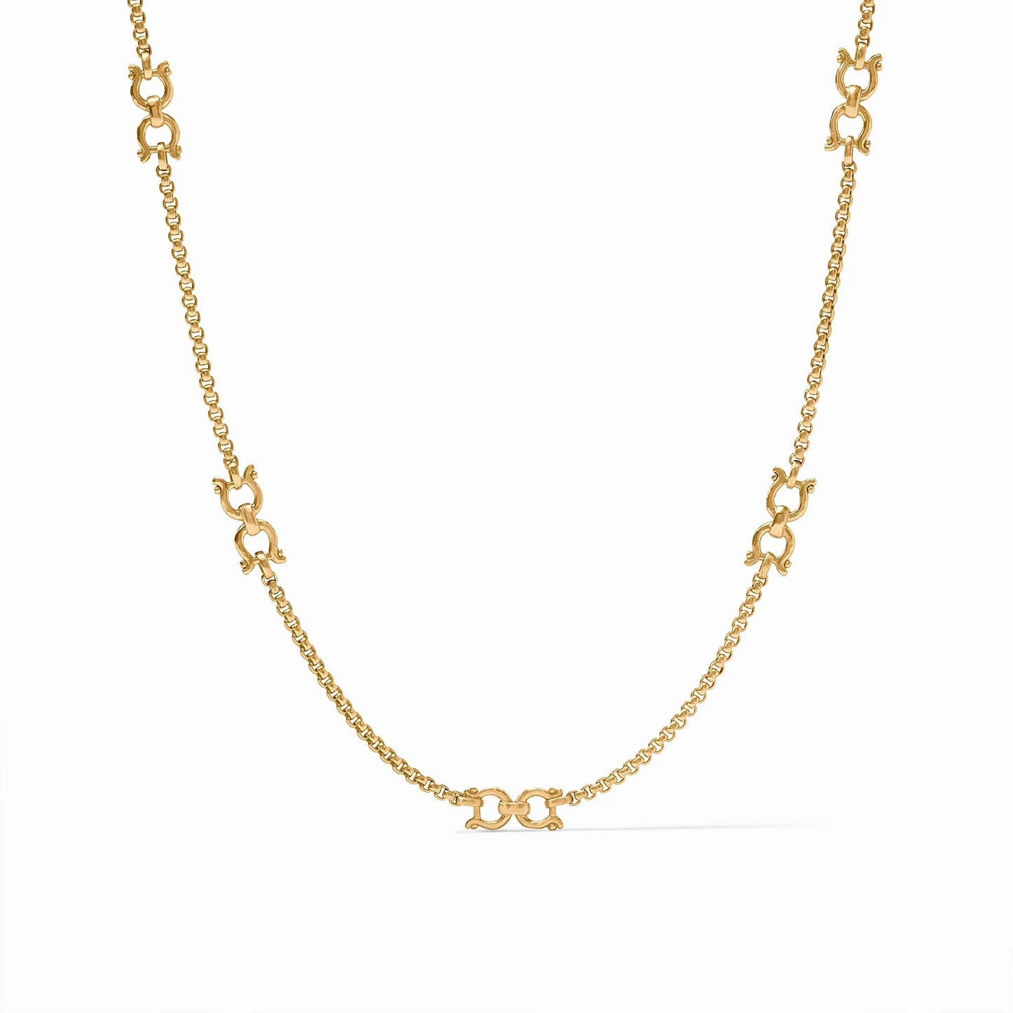 Julie Vos Saratoga Station Necklace - Gold