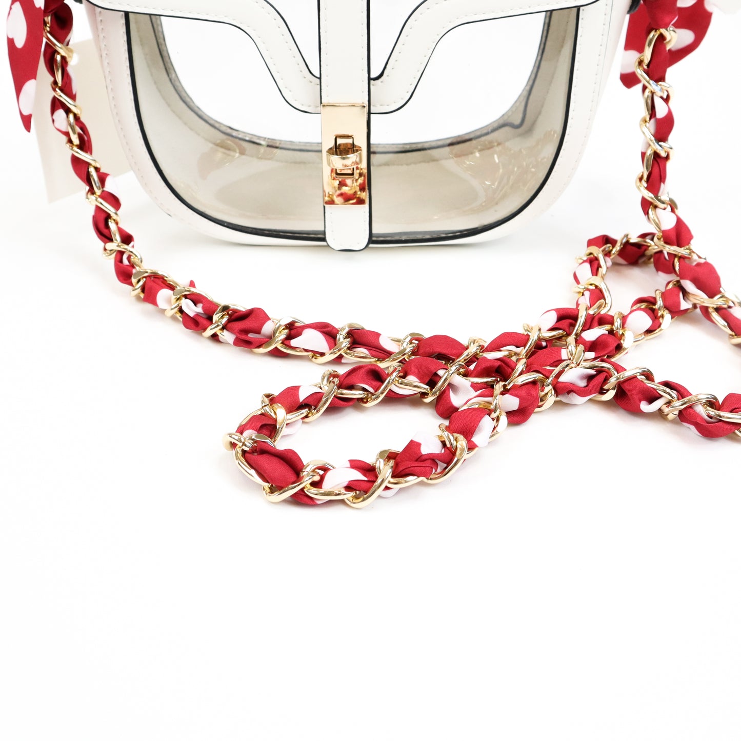 Silk Fabric Chain Strap for Crossbody Bags