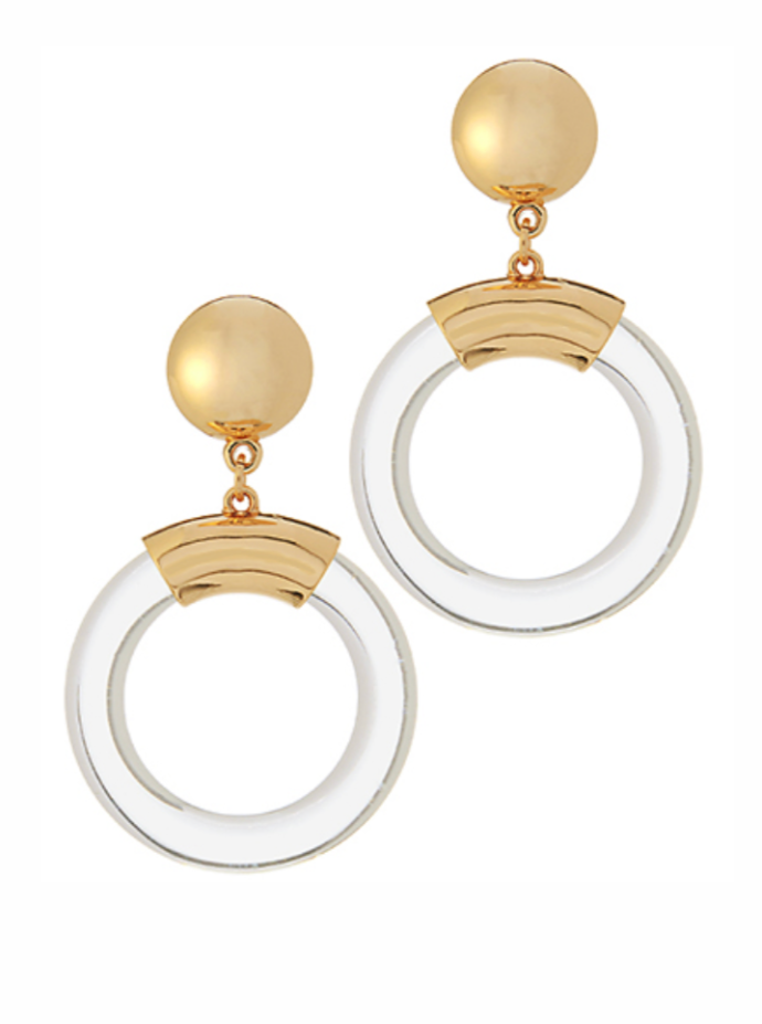 Crystal Circle Earrings