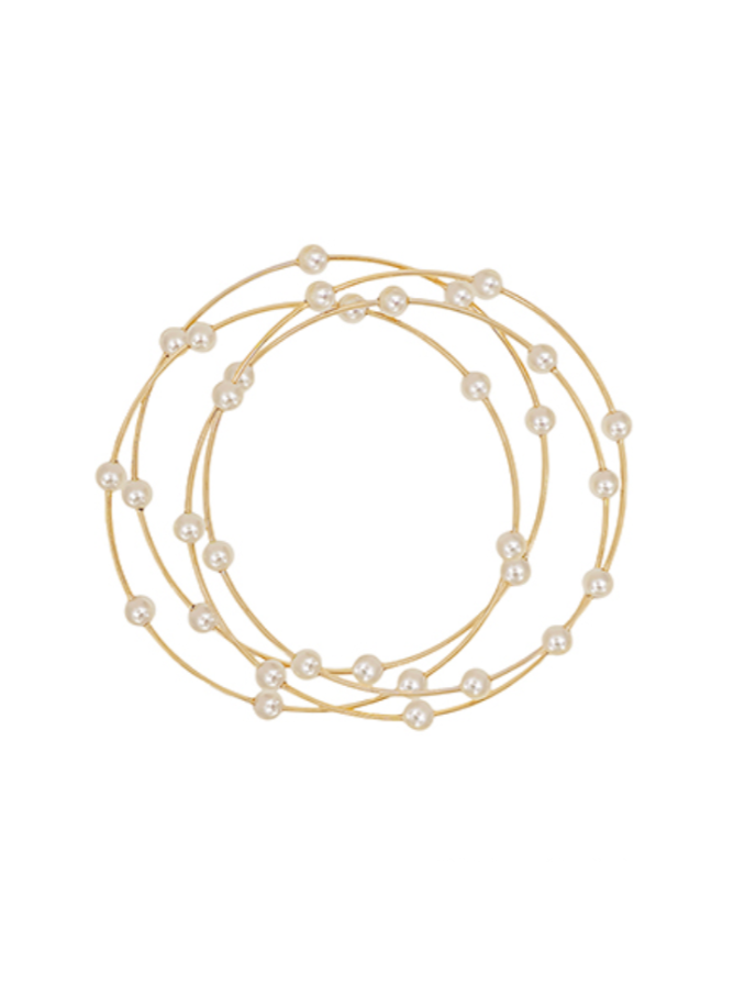 Alaya Pearl Bracelet Stack