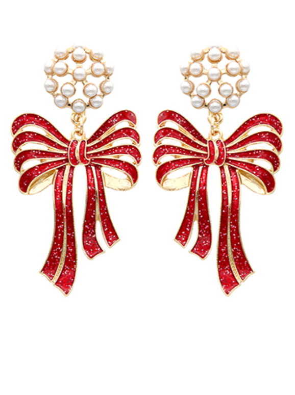 Holiday Bow Earrings