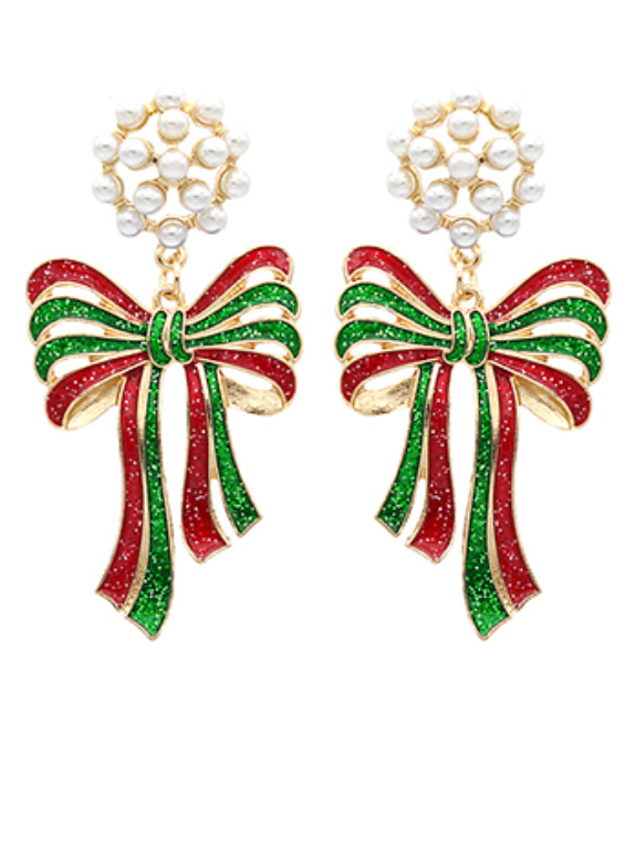 Holiday Bow Earrings