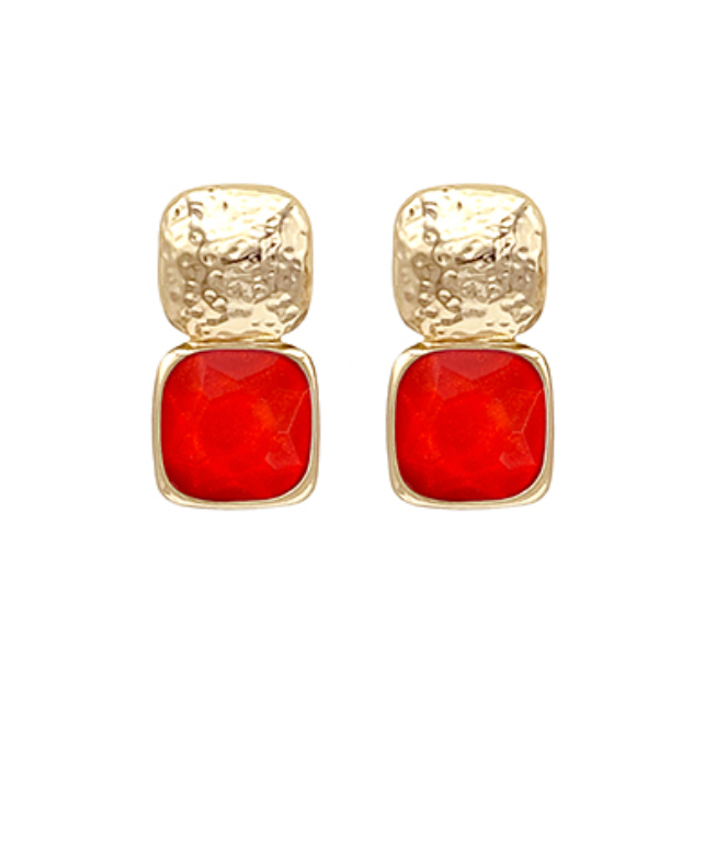 Glow Gemstone Stud Earrings