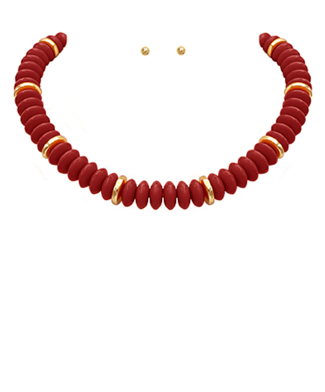 Sunset Beaded Statement Necklace