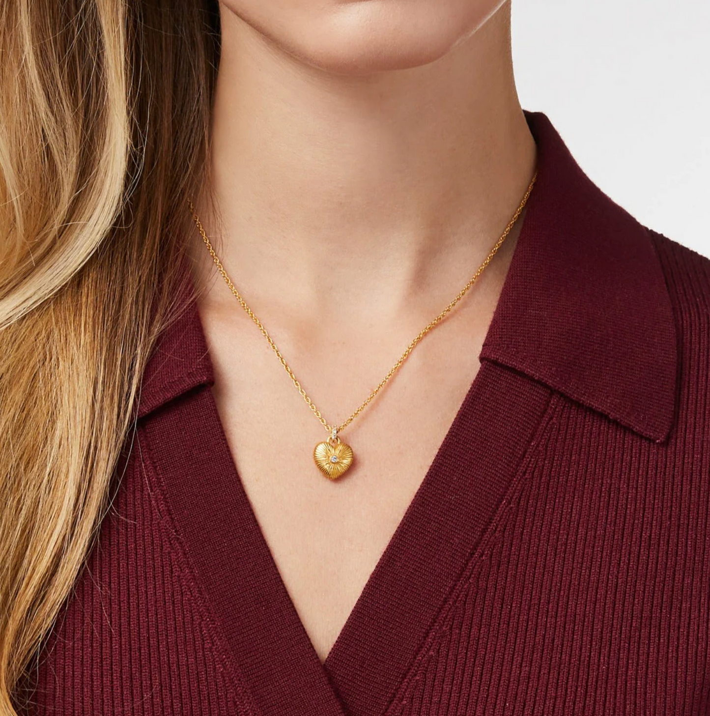 Esme Heart Solitaire Necklace