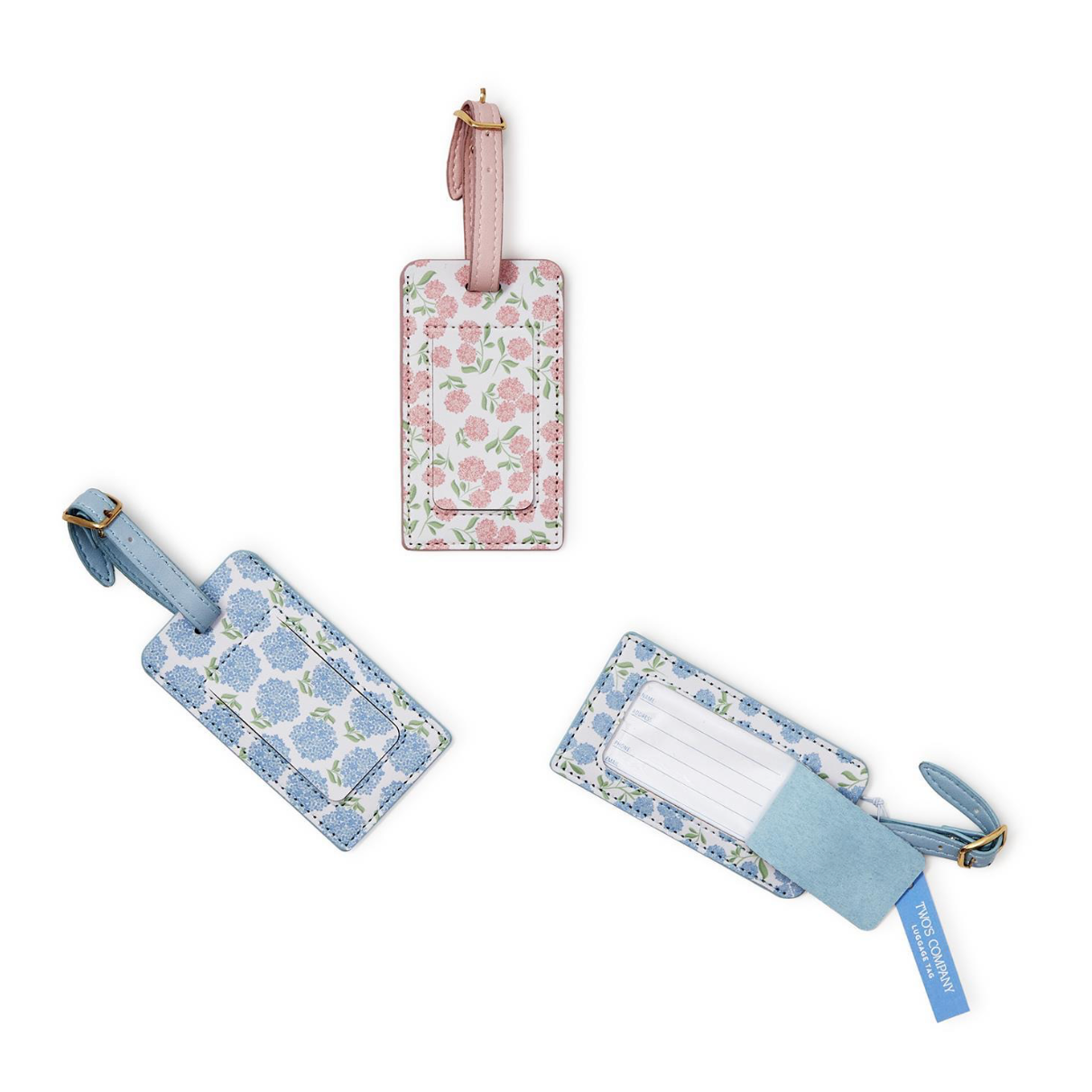 Hydrangea Printed Luggage Tag