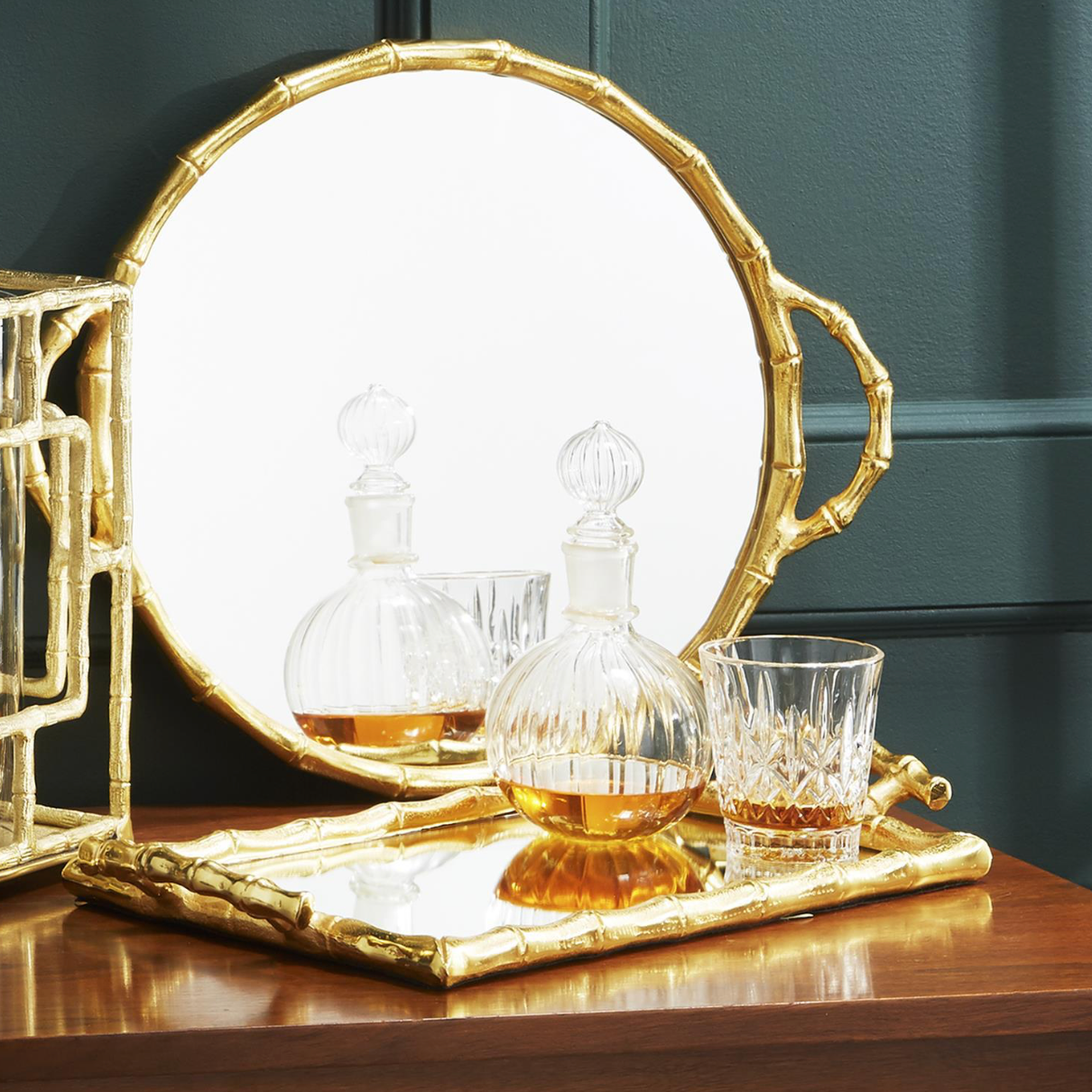 Bamboo Mirror Tray