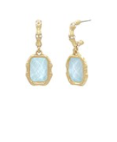 Aqua Celeste Vintage Drop Earrings