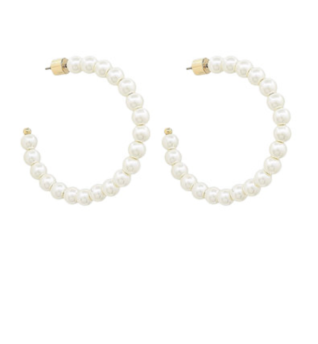 Luna Classic Pearl Hoop