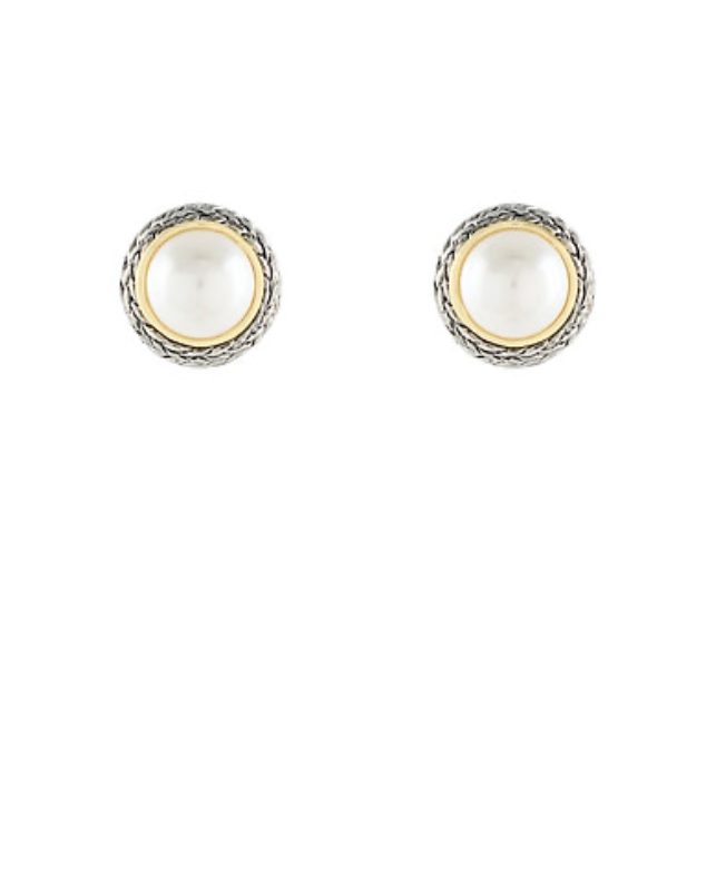 Maris Vintage Pearl Stud Earrings