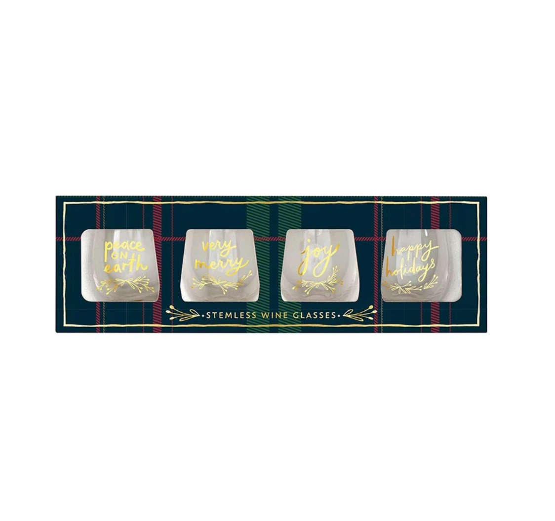 Very Merry Wine Glass Set
