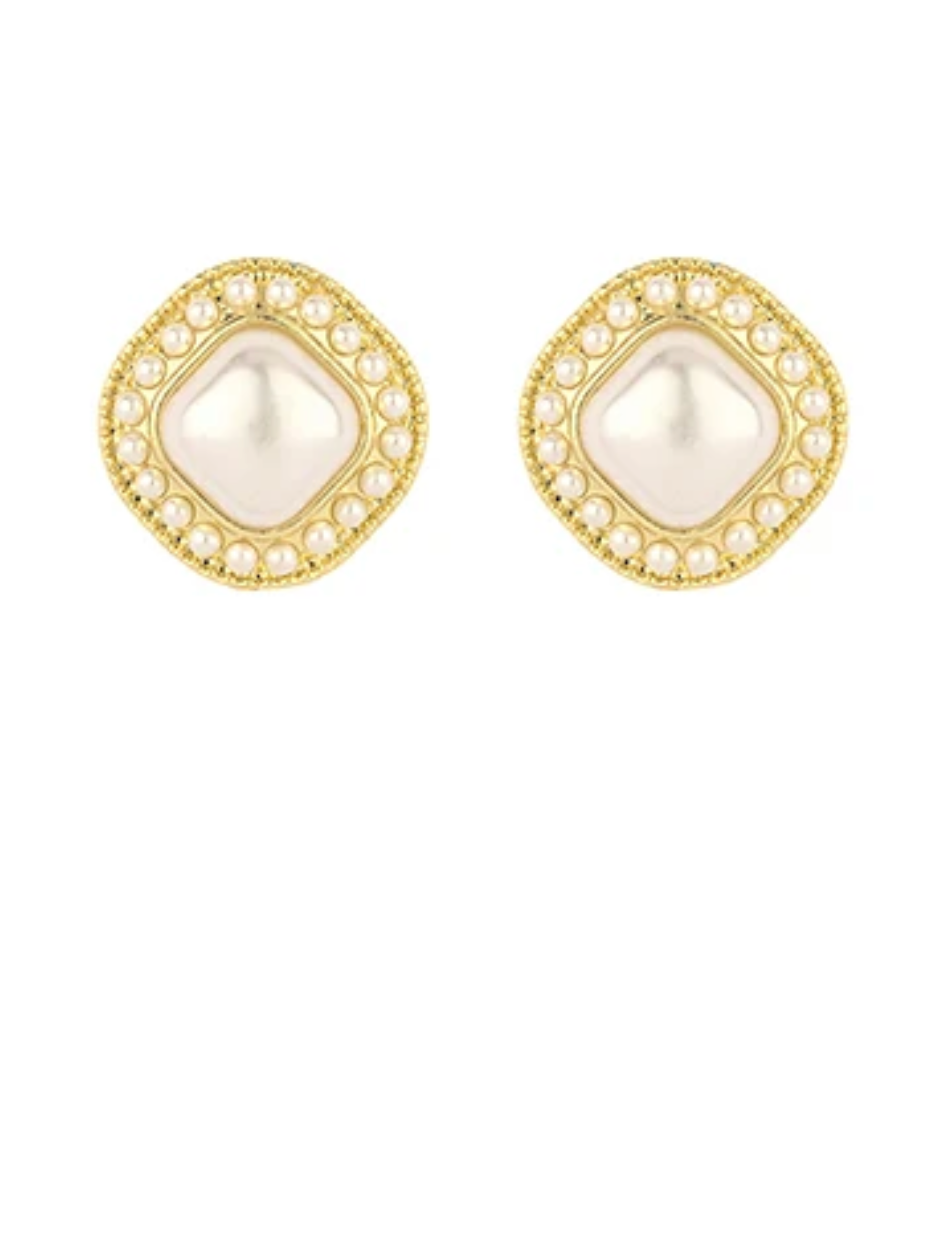 The Pearl Royale Vintage Stud Earrings