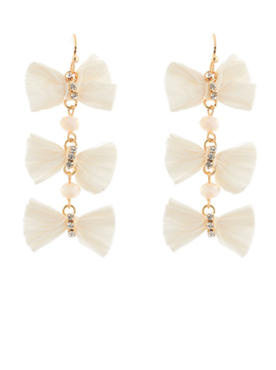 Bow Chain Earrings