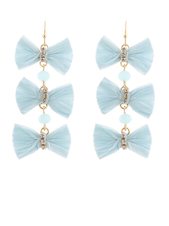 Bow Chain Earrings