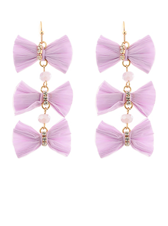 Bow Chain Earrings