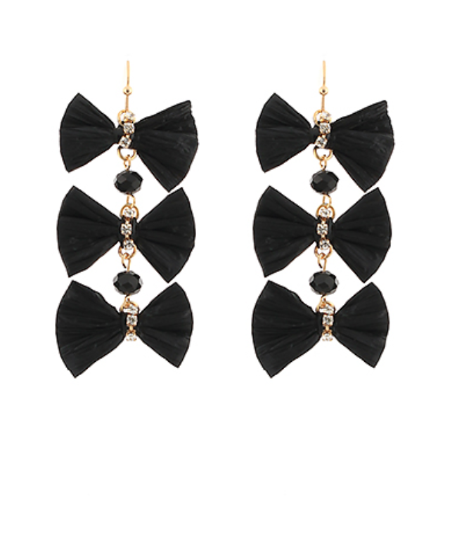 Bow Chain Earrings
