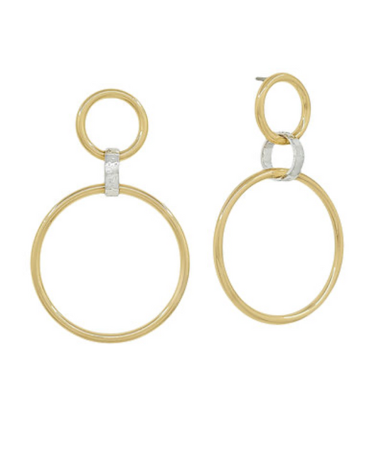 Aurora DuoTone Hoop Earrings