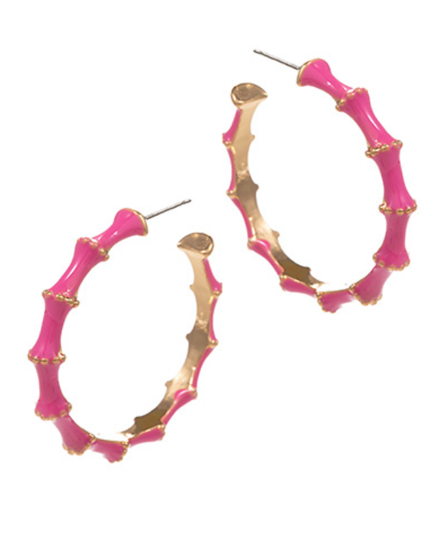 Bamboo Luxe Hoops