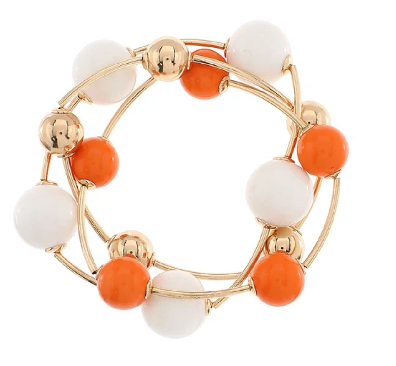 Aurora Bloom Beaded Gold Bracelet