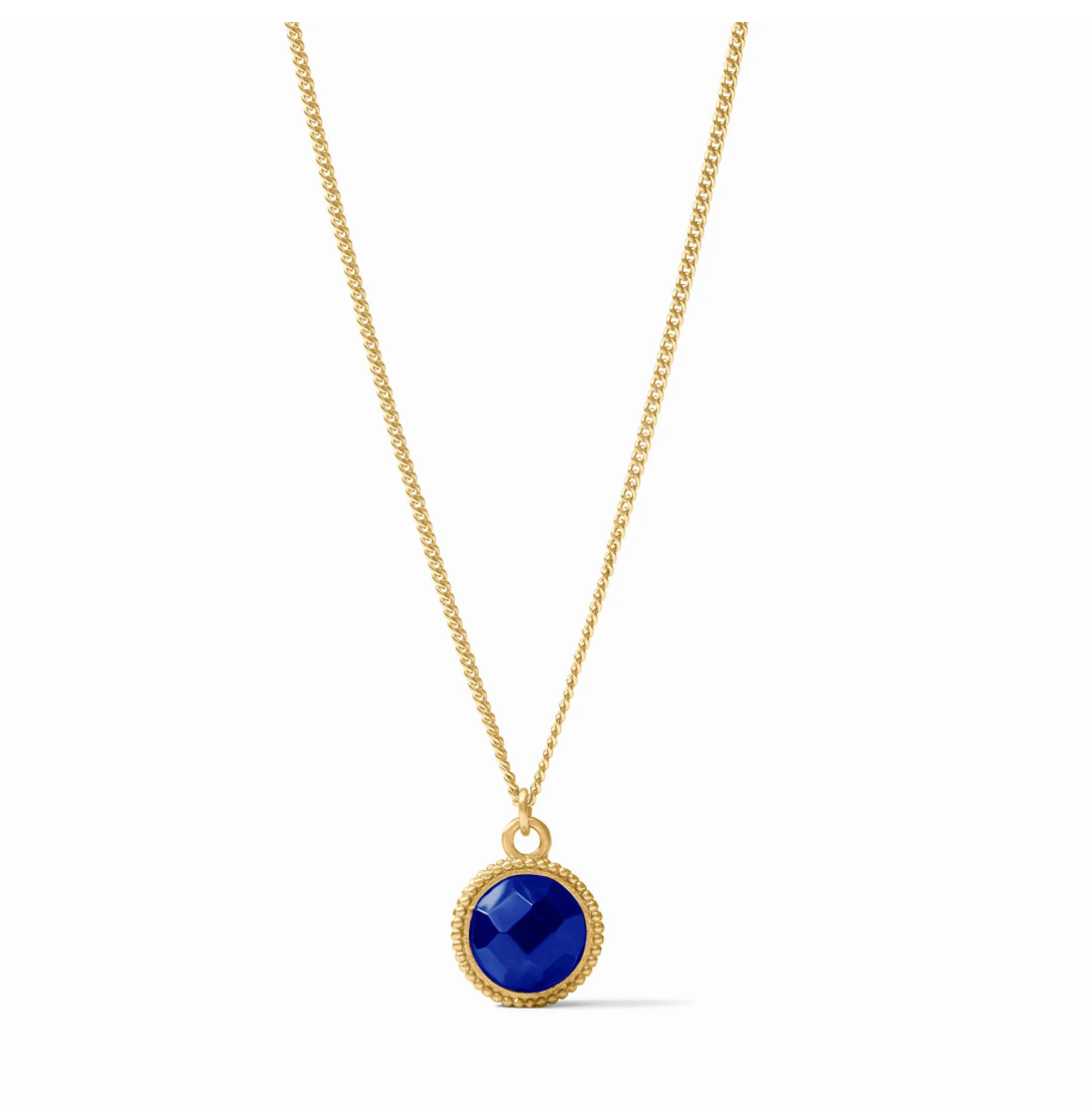 Julie Vos Fleur-de-Lis Solitaire Necklace
