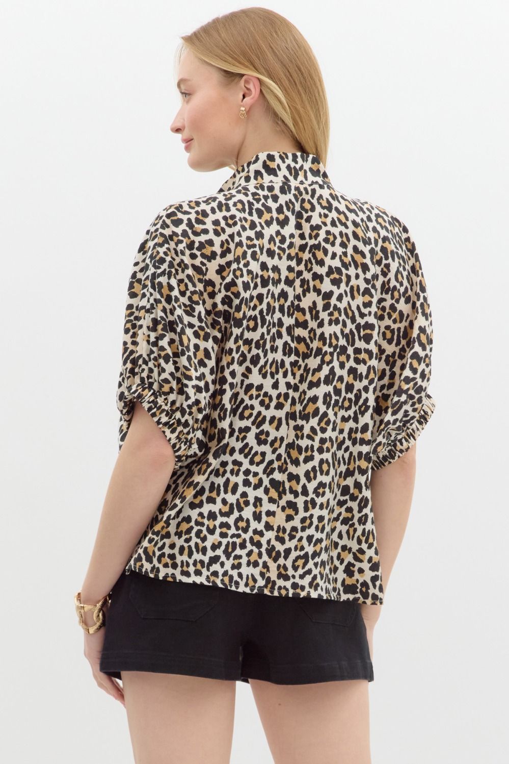Serena Leopard Top