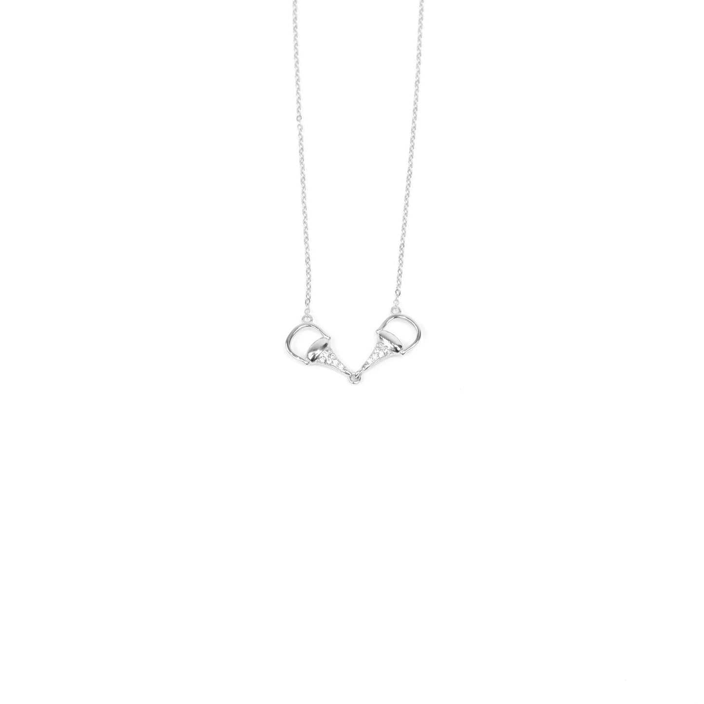 Silver Snaffle Bit Necklace