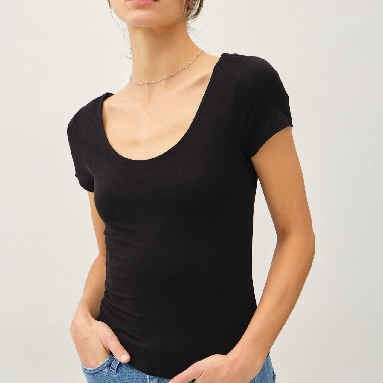 Sleek Scoop Tee