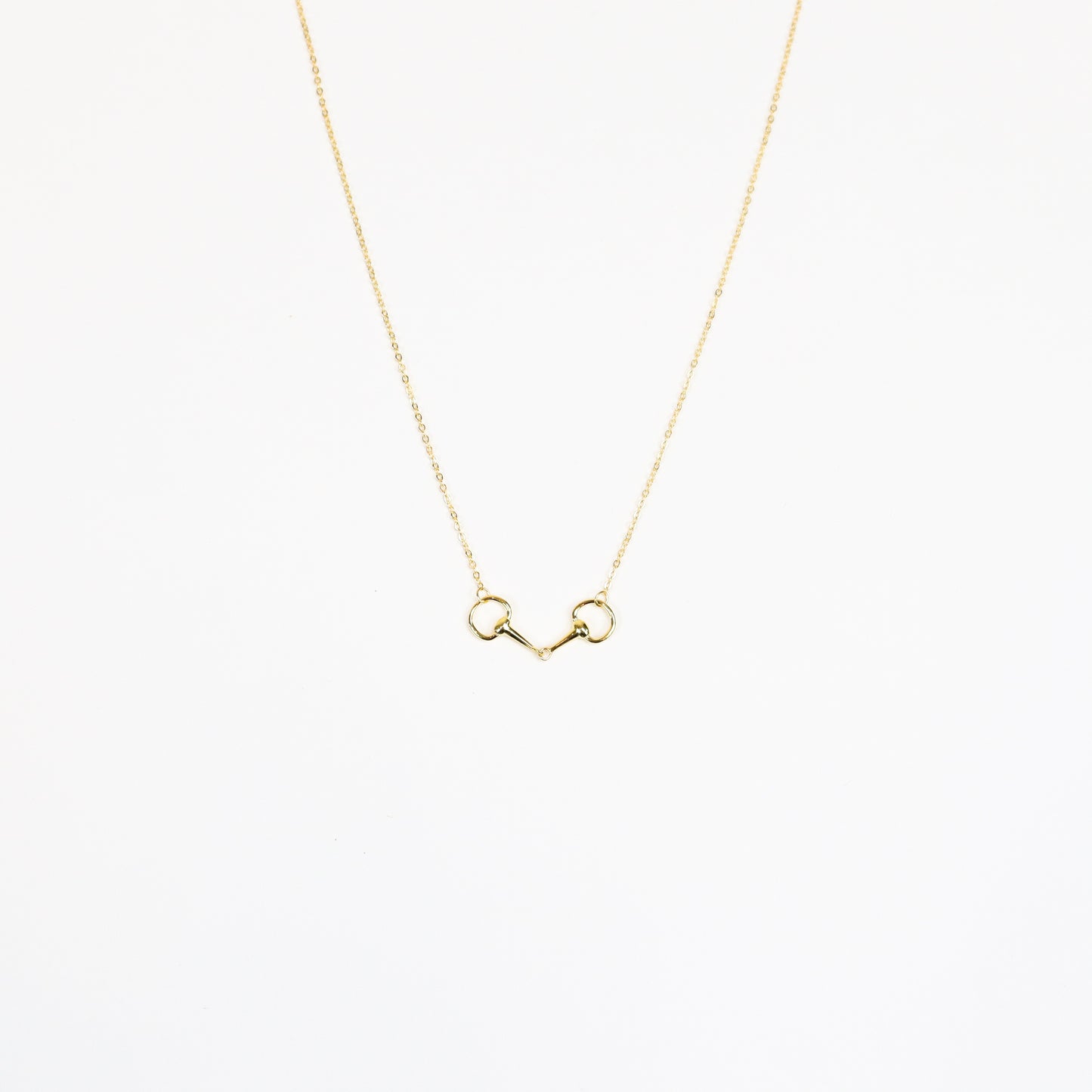 Snaffle Bit Necklace featuring equestrian-inspired charm
