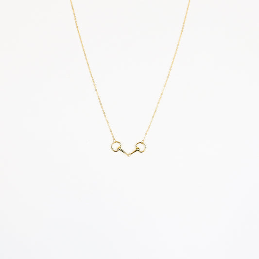 Snaffle Bit Necklace featuring equestrian-inspired charm