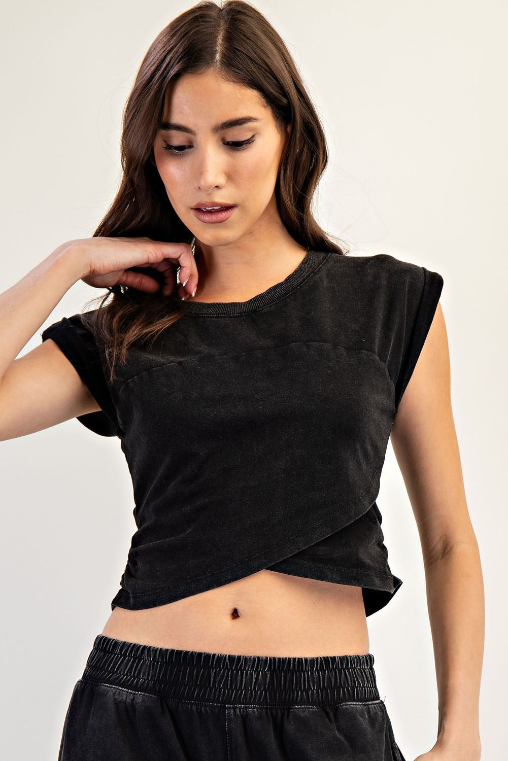 Eliza Wrap Hem Top