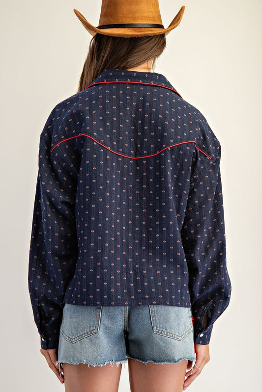 Clara Western Embroidered Shirt