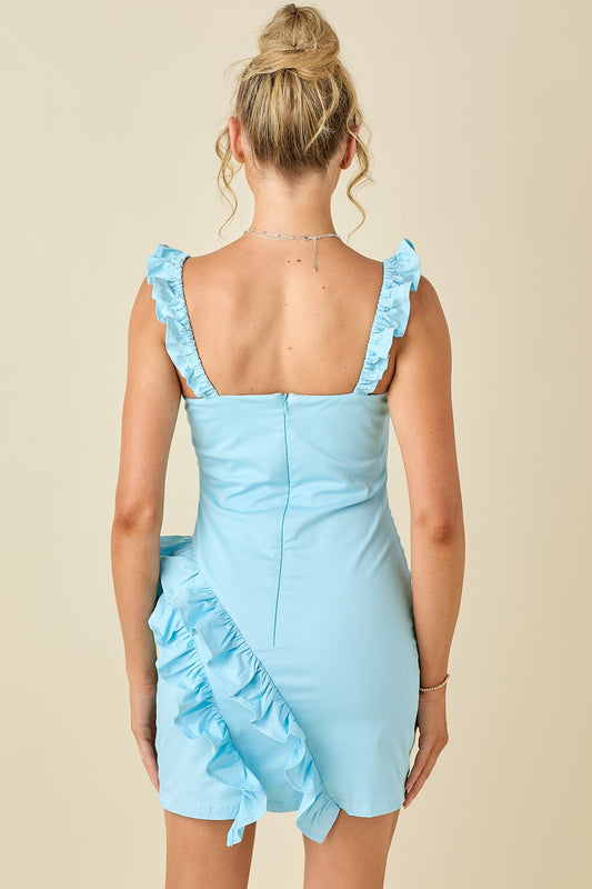 The Brielle Dress features ruffled straps, a triple-tiered skirt, and a fitted stretch silhouette—perfect for date nights or parties.
sorority pref night dress